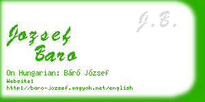 jozsef baro business card